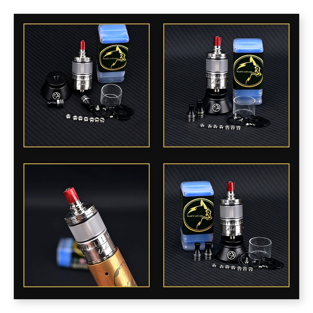 Vaping Air - Wolfcoolvape NOLA RTA 3.2ml Atomizzatore Ricaricabile